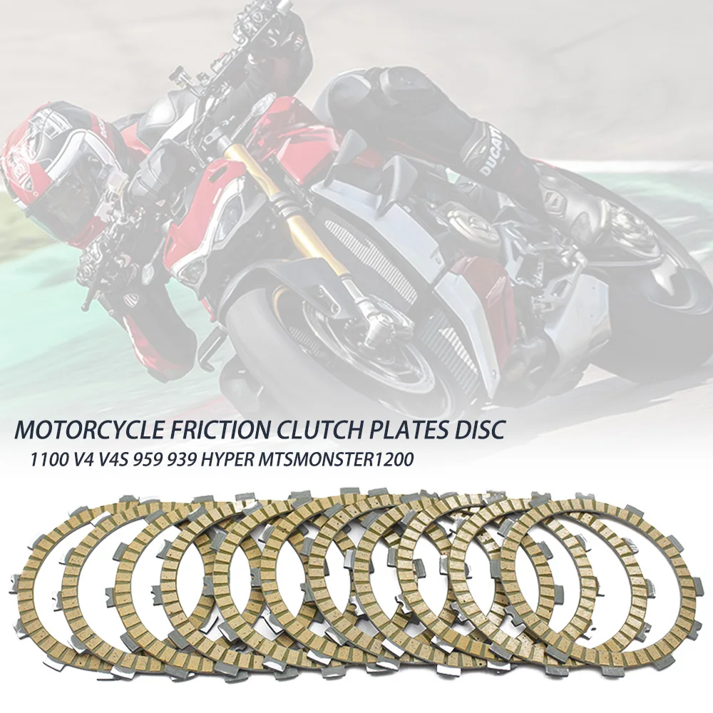 MTS1200 Motorcycle  Engine Clutch Plates Disc Friction Plate Kit For DUCATI 1100 V4 V4S 959 939