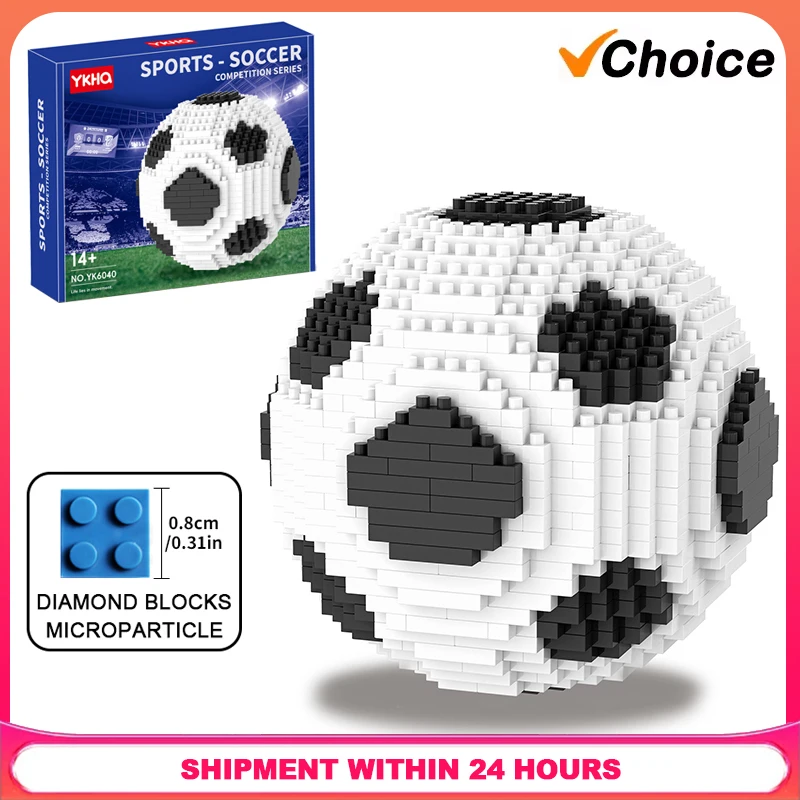 

Creative Mini Sports Soccer Building Blocks Football Model Ball Games Set Micro Assembly Bricks Toys Gift For Friends Boys Adult