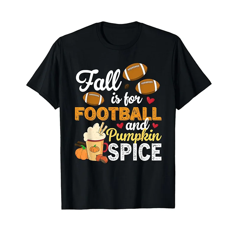 

Football and Pumpkin Spice Fall for Football Pumpkin Spice T-Shirt WHX 180g
