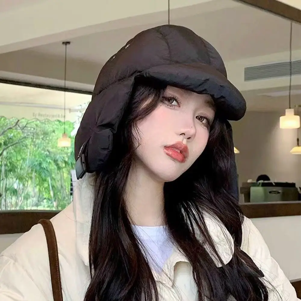 Outdoors Eiderdown Bomber Hat Thick Windproof Winter Cap Warm Earflap Bonnet for Men Women