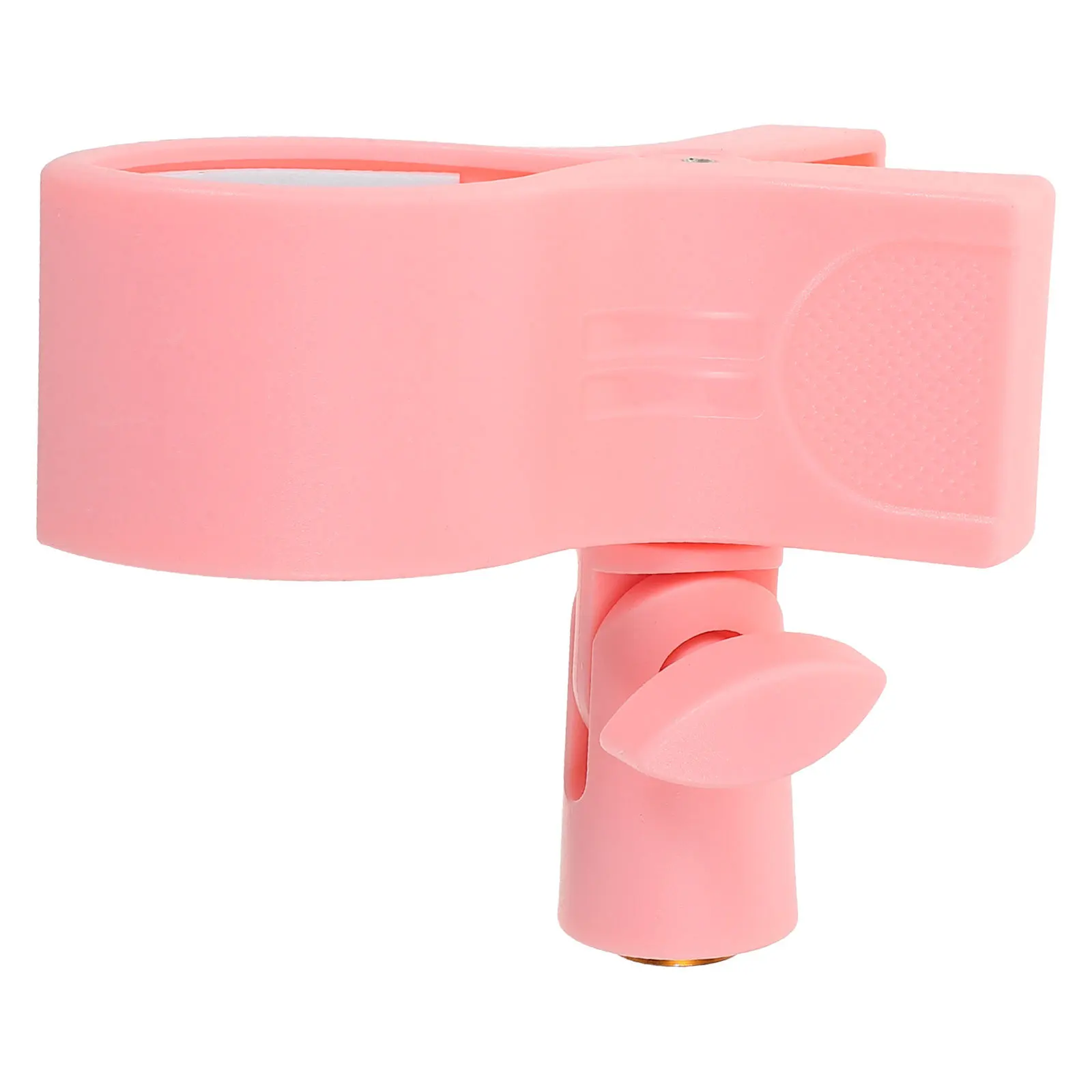 

Stylish Pink Desktop Microphone Clamp With 3/8 Copper Thread Durable Holder Streaming Conference Singing Universal Desk Mic