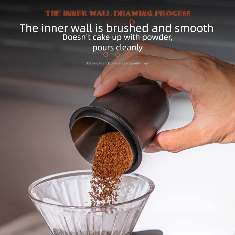51/53/58mm Stainless Steel Coffee Dosing Cup Wear Resistant Espresso Machine Sniffing Mug Coffee Measuring Cup