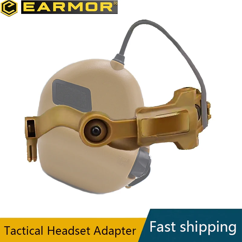 

EARMOR-M32 Tactical Headphone Rail Mounting Bracket, Quick Helmet Rail Mount Adapter, Helmet Headphone Rail Adapter