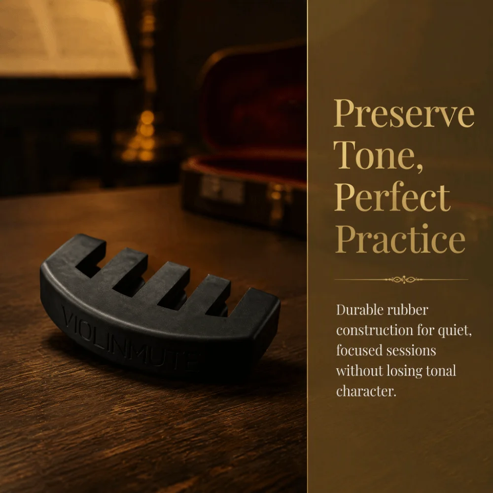 4PCS Professional Rubber Material Rubber Violin Mute Black Color Claw Style Mute Violin Practice Mute For Violin Practice