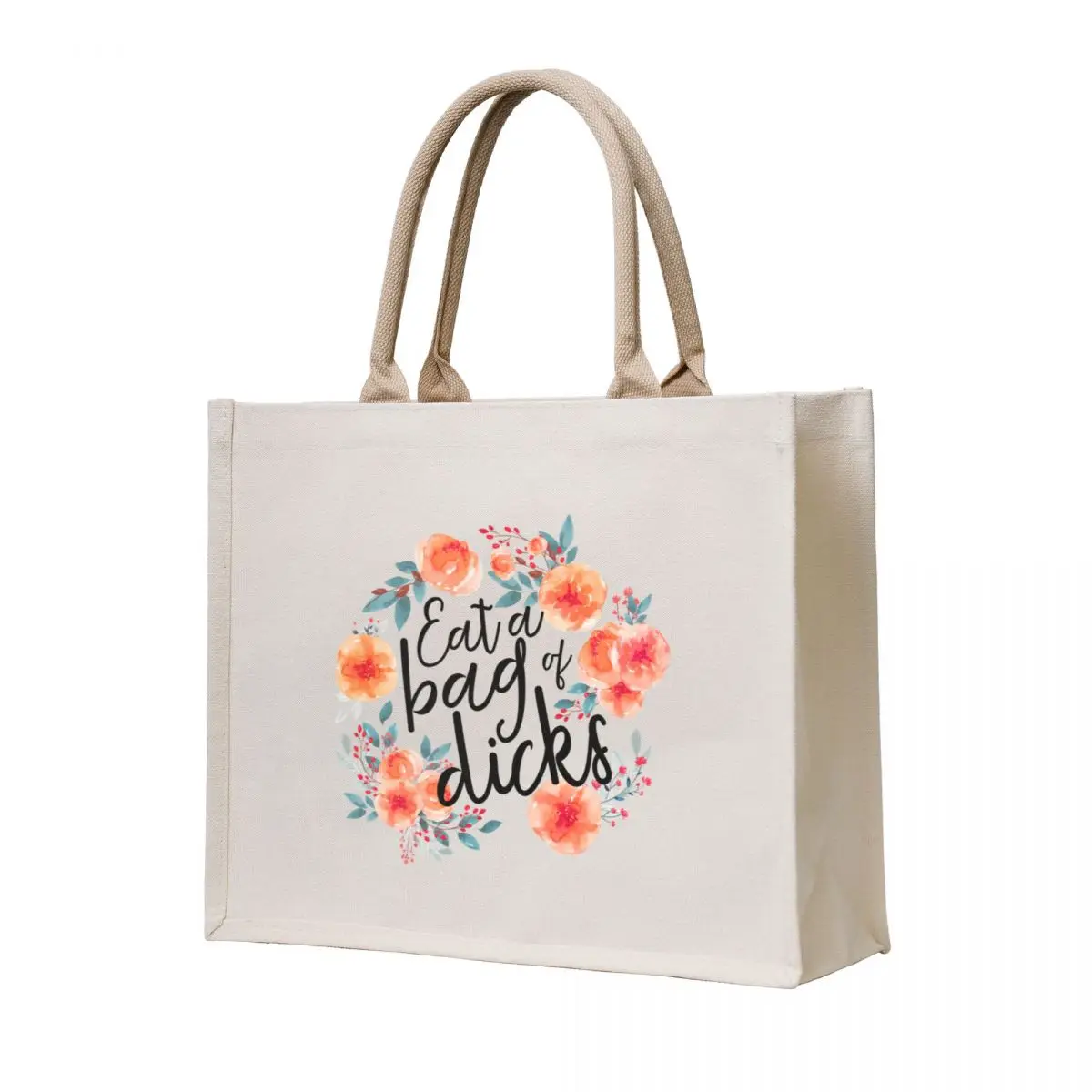 

Eat a bag of dicks Tote Bag Portable shopping bag custom bags Women's shopping