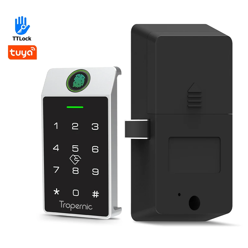 TTLOCK B20 Tuya Smart Bluetooth/NFC Biometric Fingerprint Keypad with Backlit Touch & IP65 Waterproof, 13.56MHz RFID Access Cont