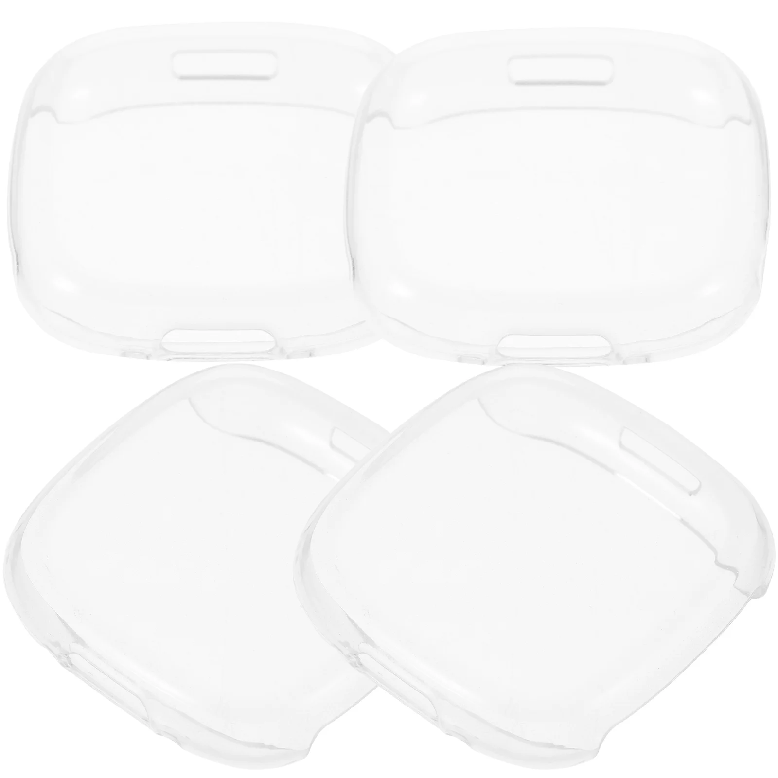 

4pcs TPU Protective Shell Watch Transparent Replaceable Cover Detachable Reusable Smartwatch Protector Guard Screen Cover Case