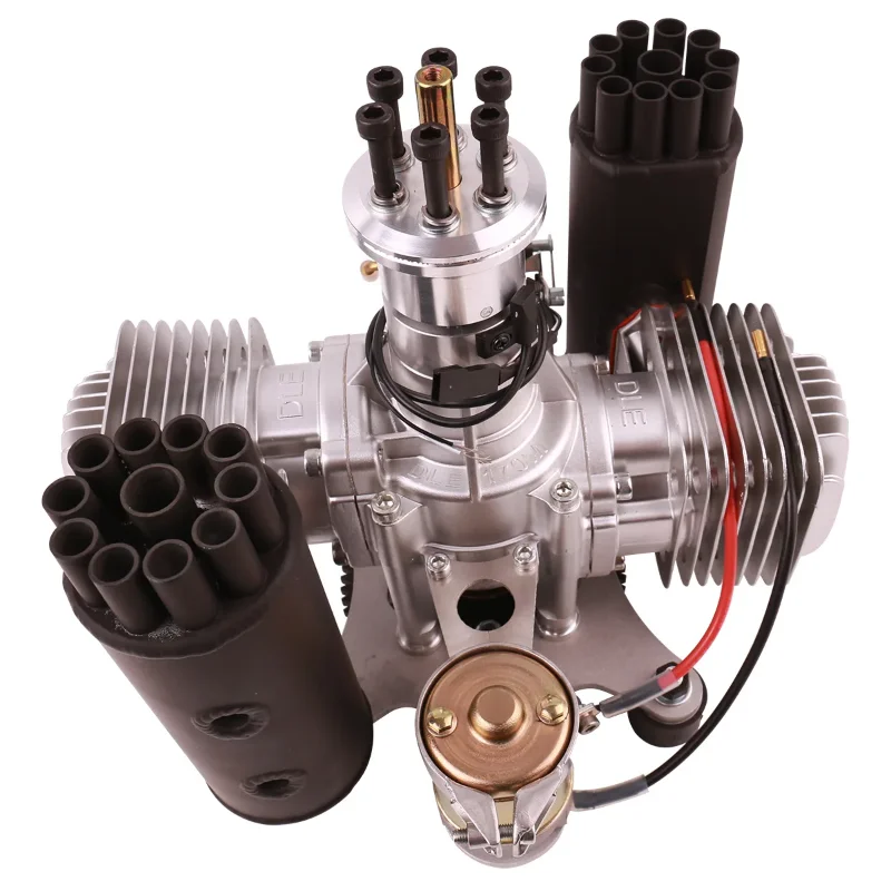 

FOR DLE170ML double cylinder side exhaust, natural air-cooled ultra-light electric start version, power umbrella gasoline engine