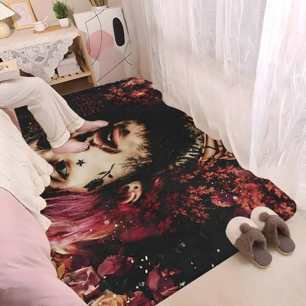 Classic Emo Rapper L-Lil P-Peep Kitchen Mat Kids Room Bedroom Decoration Balcony Anti-Slip Doormat Living Room Alfombra