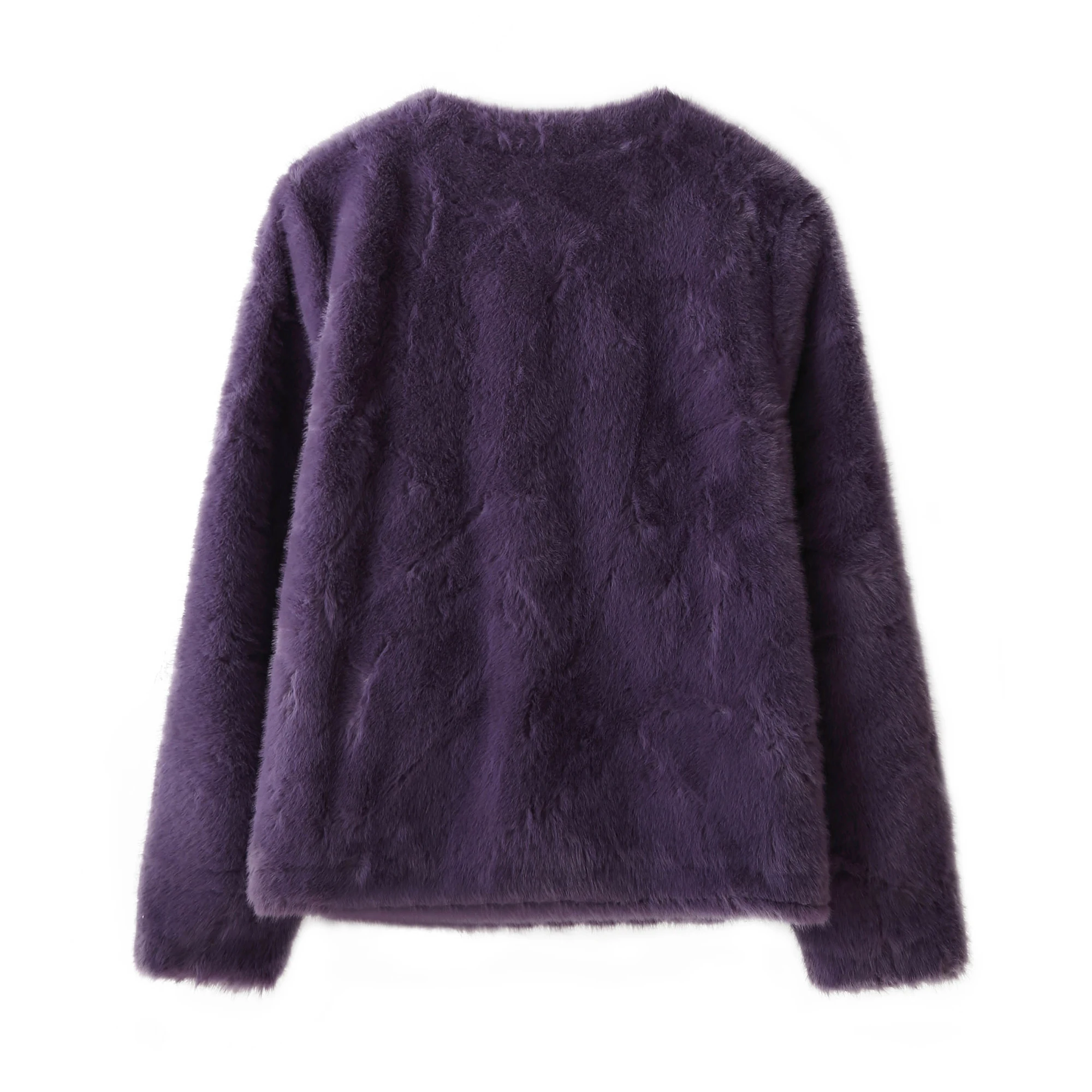   Or Cappotto di pelliccia da donna Faionable in pelle e pelliccia intercati autunno inverno nuovo arrivo Ele Top per donna