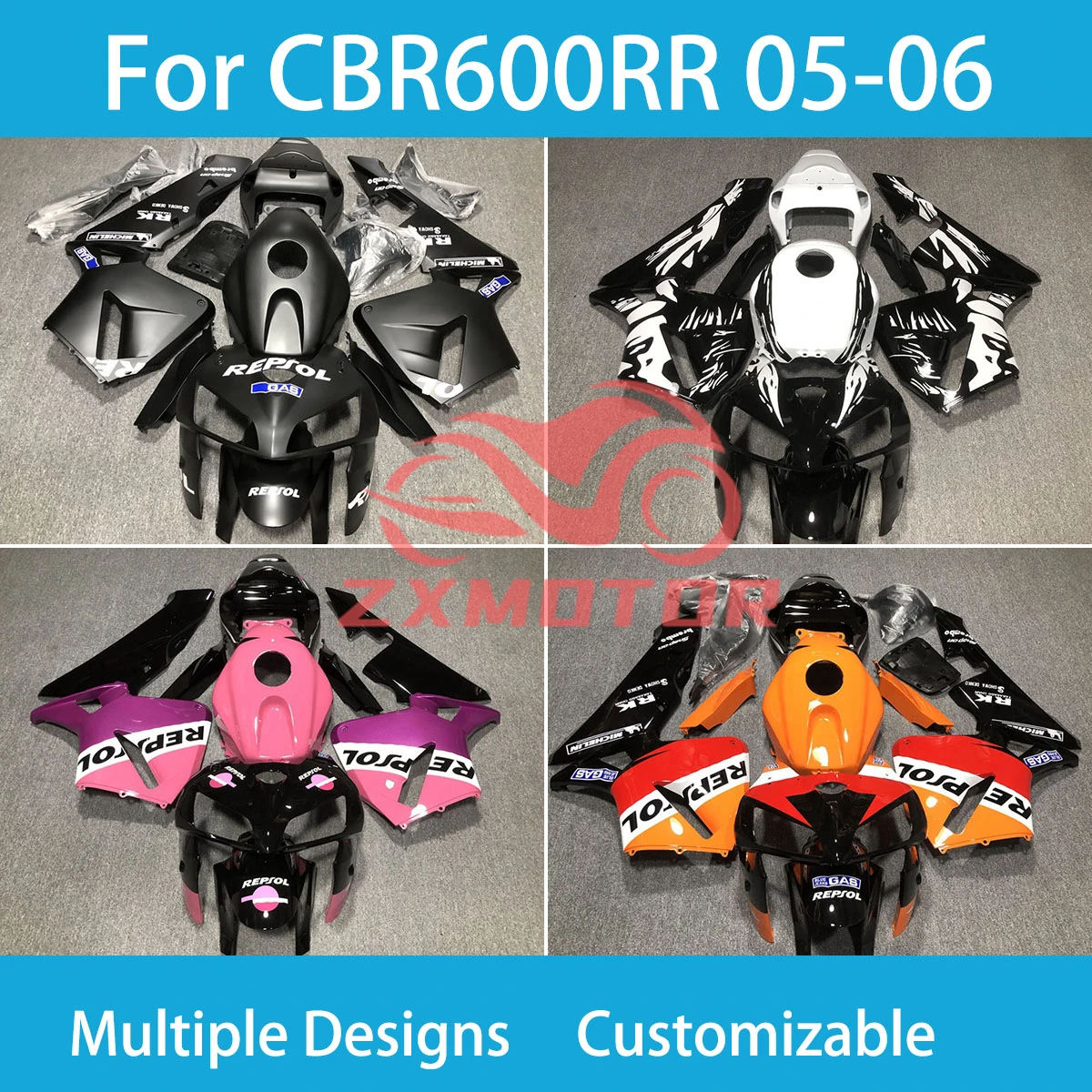 

For Honda CBR 600RR 2005 2006 Best Unique Fairing Kit CBR 600 RR 05 06 Motorcycle Accessories 100% Injection Fairings