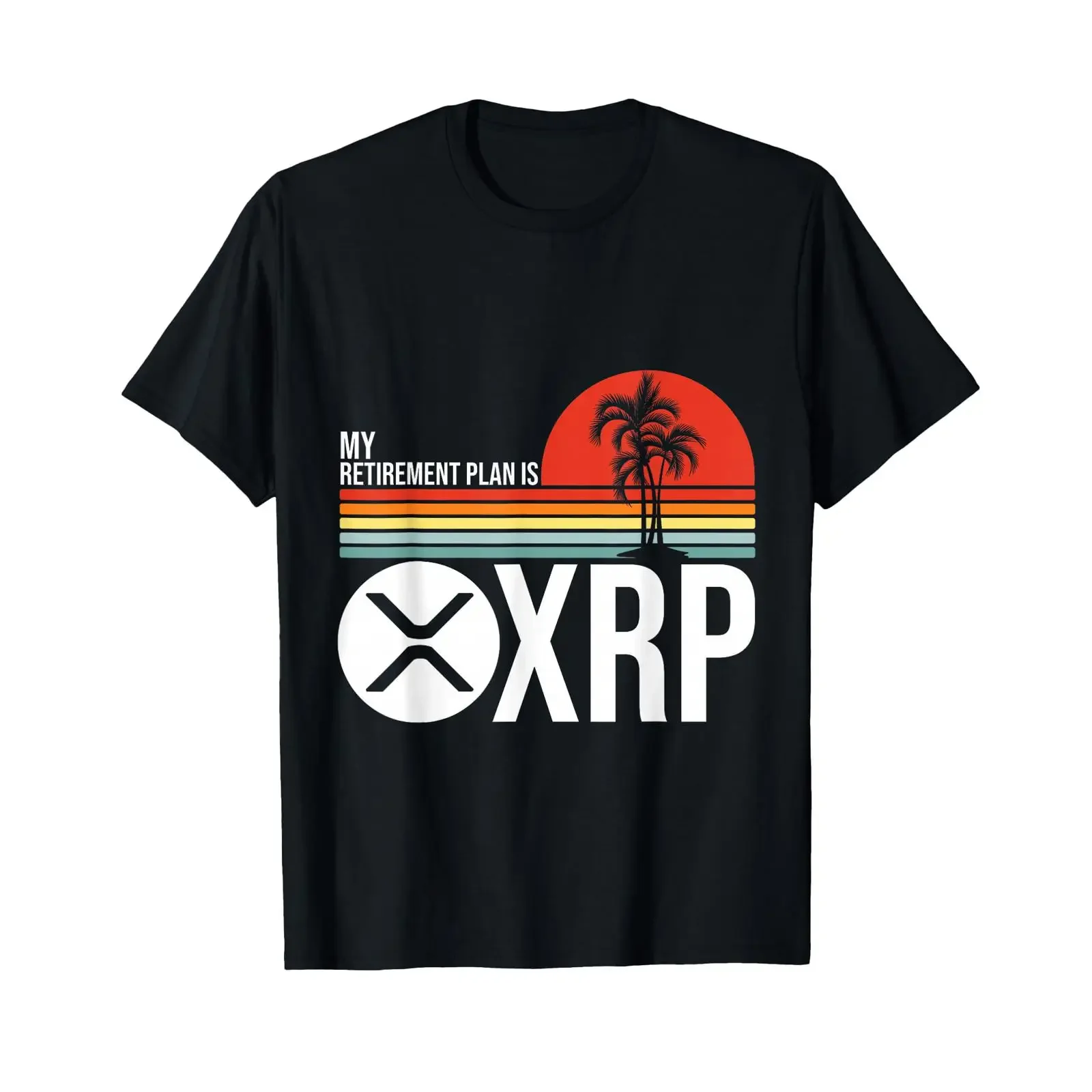 My Retirement Plan Is Ripple Retro Hodl XRP Token Coin T Shirt black vintage Washed Stretched fashion Casual Soft graphic