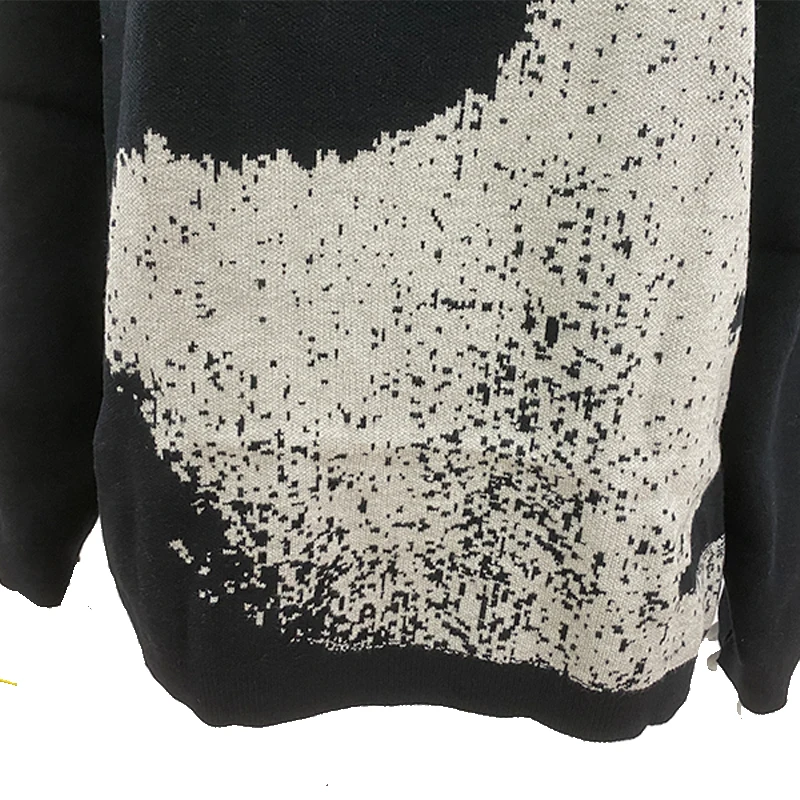Nuevo Jersey de punto Jacquard de estilo oscuro y personalizado de moda Retro y2k