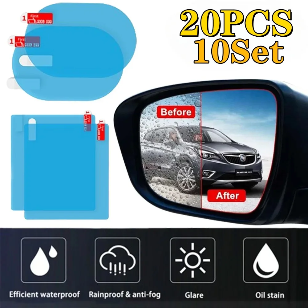 

New Rainproof Film Sticker Car Rearview Mirror Protective Rain Proof Anti Fog Waterproof Sticker Car Window Transparent Sticker