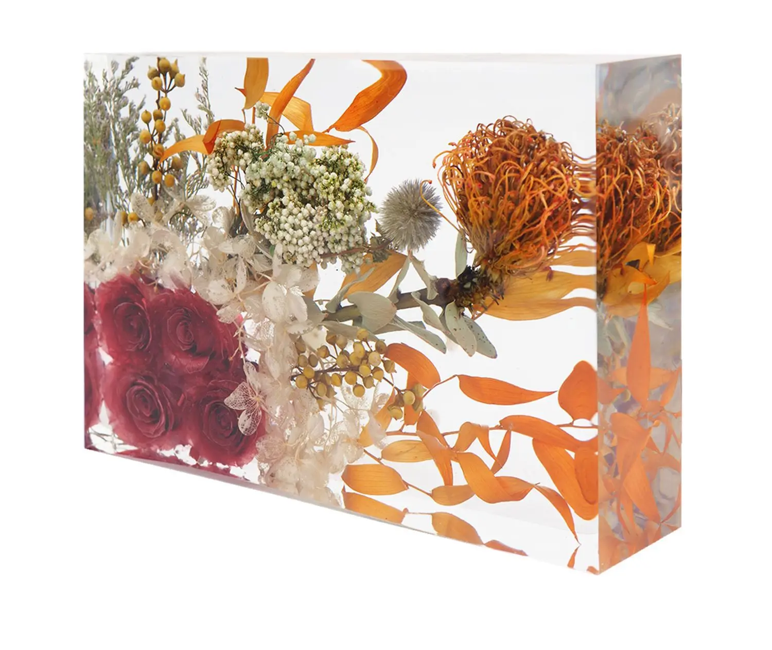 DIY Kristal Silikon Cetakan Resin Geometri Kubus Besar Berbentuk Hati Bulat Persegi Panjang Cermin Cetakan Silikon untuk Resin Pengecoran Membuat