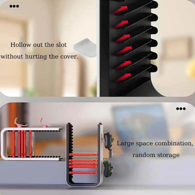 Imagem -03 - Rack de Armazenamento Removível para Cassete Alça Titular Suporte para Interruptor ps Xbox Ps5 ns Dropshipping
