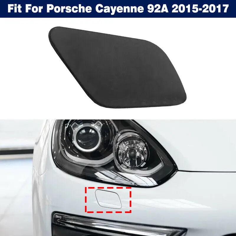 

Left Right Headlight Washer Jet Nozzle Cover Cap For Porsche Cayenne 92A 2015-2017 95850533400 95850533300