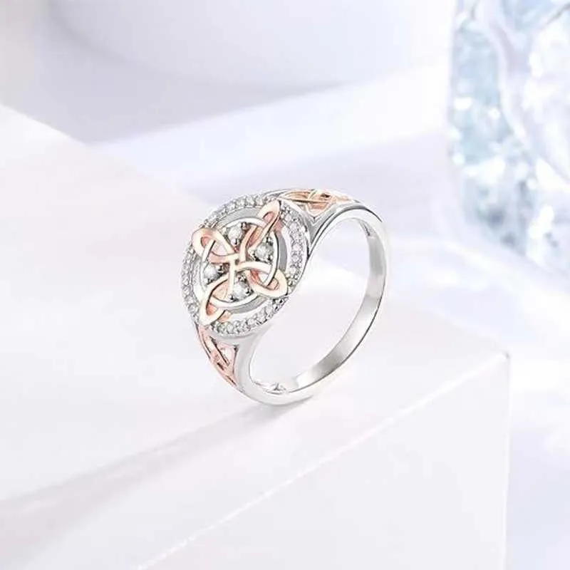 Witches Knot Ring Anillo Nudo de Bruja Plata Original Celtic Knot Jewelry Gifts for Women