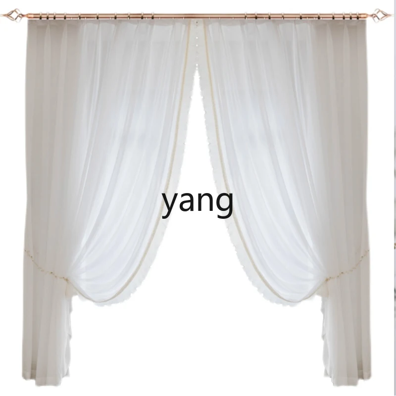 

LMM изготовленные на заказ французские ретро легкие роскошные прозрачные и непрозрачные шторы для спальни, эркер с балдахином