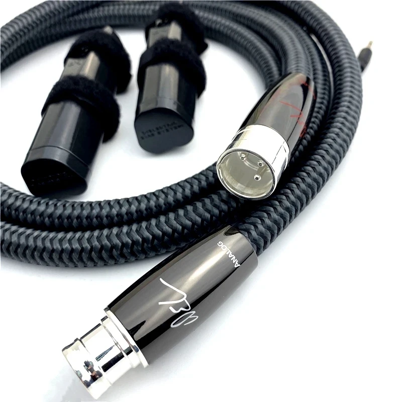 Hi-End Pair AQ WEL 2 XLR to 2 XLR Silver Core Audio Balance XLR Cable Male to Female HiFi Version
