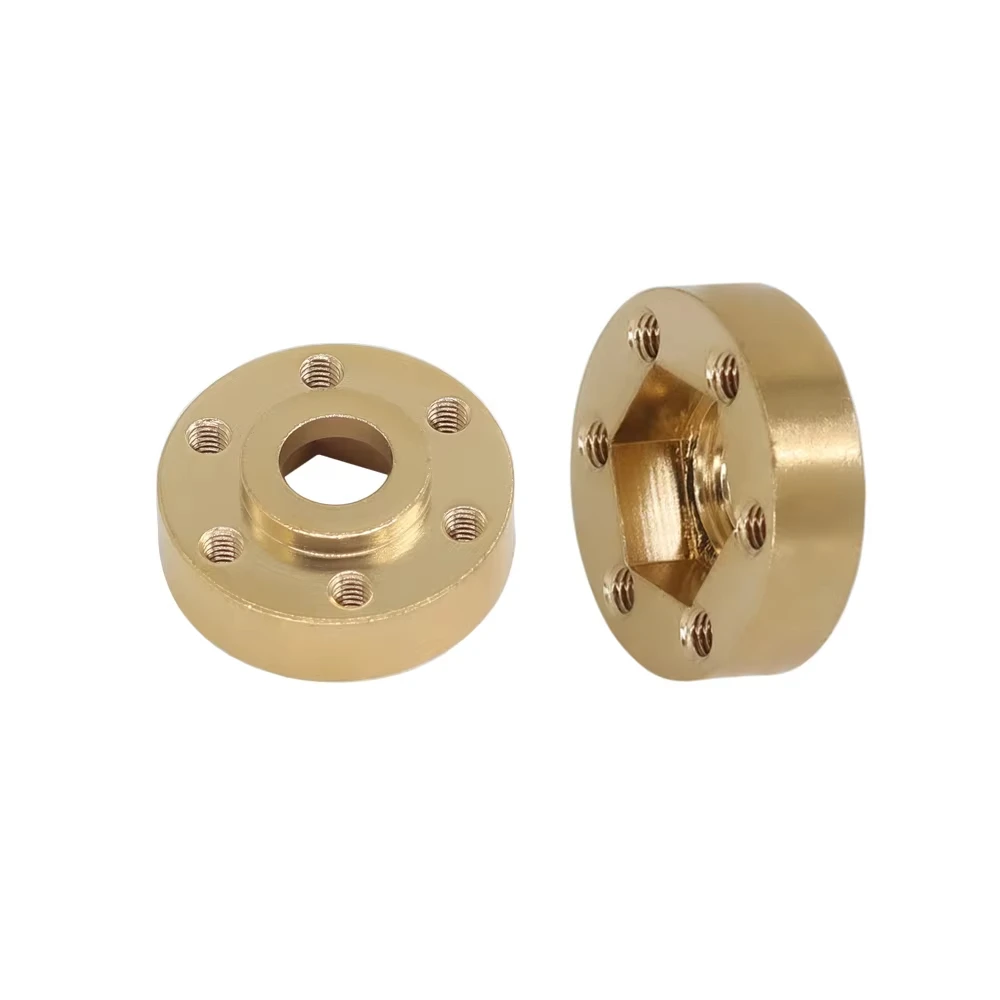 Hexagonal brass hub adapter weight for 1.9 2.2 anti-slip rims RC crawler car Axial SCX10 Capra TRX4 TRX6 VS4-10 Gen8