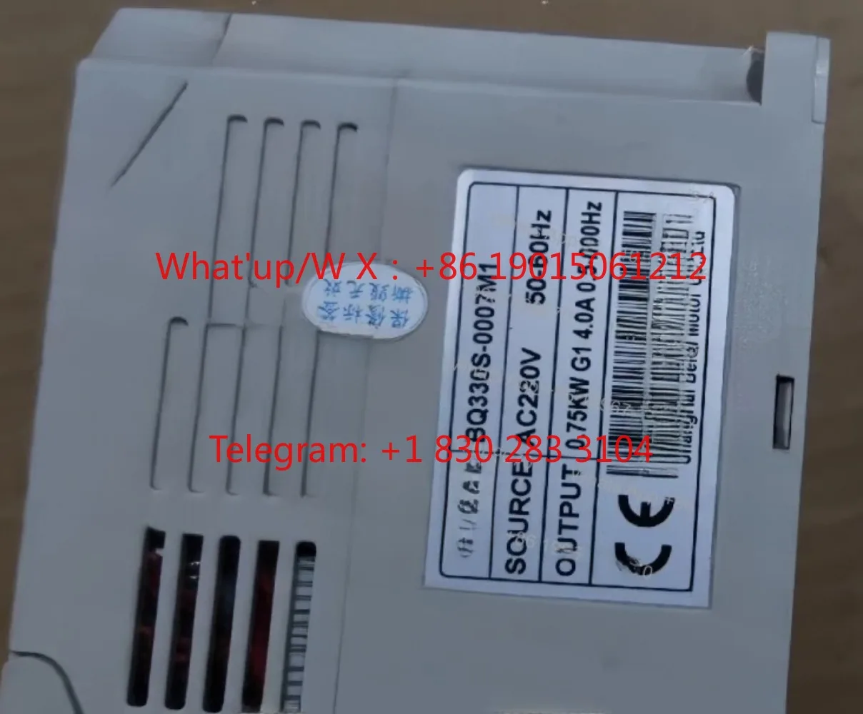 Product  BQ330S-0007M1 inverter 220V-0.75KW test function is good