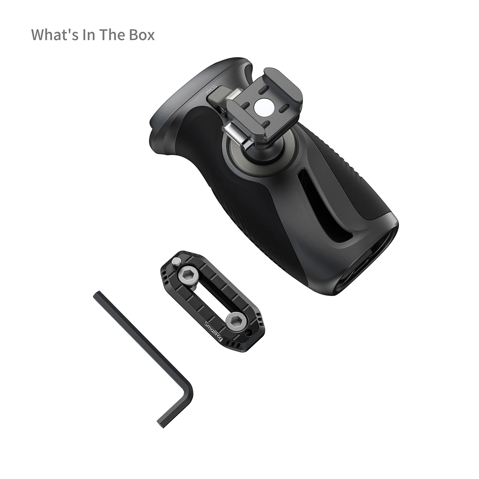 SmallRig Draaibare zijhandgreep met "HawkLock" H21 Quick Release NATO-klem One-Touch Rotatie 360° ° Aanpassing 6405