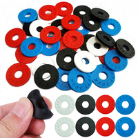 4PCS/Pack Guitar Strap Lock Rubber Buckle Blocks Secure Fastening Colorful Parts Accessories for Bass Electric Wooden Guitar ZYF