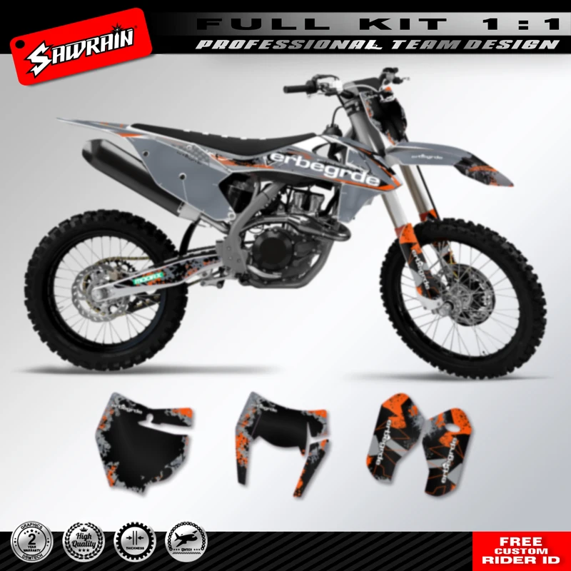 

Sawrain Motorcycle Custom Team Graphics Backgrounds Decals Personality Design Stickers Kit For KTM SXF 2016-2018 EXC 2017-2019