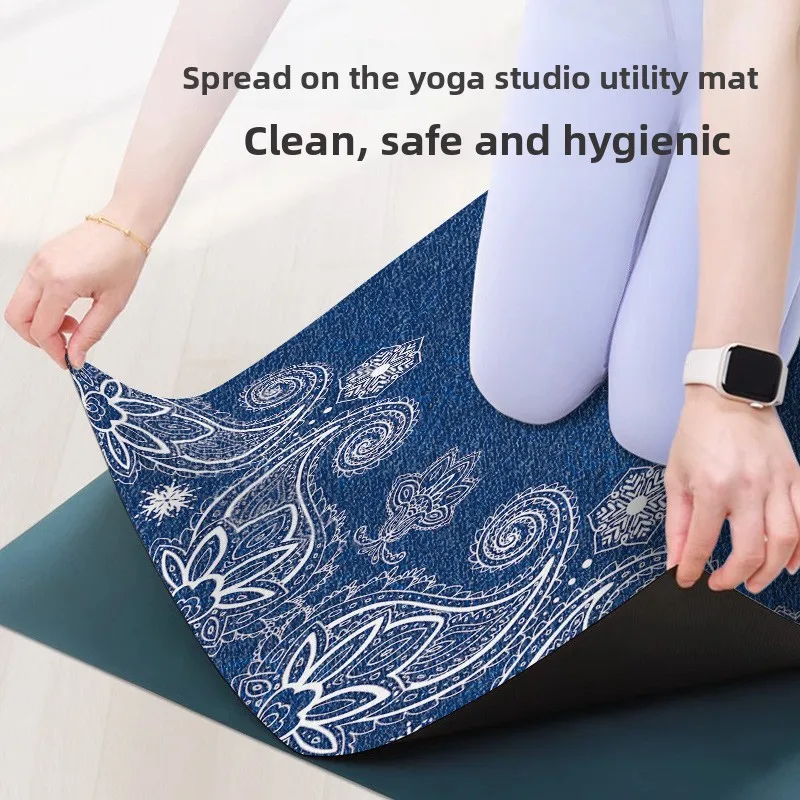 

Замшевые коврики для йоги для пилатеса, расширенный нескользящий коврик для фитнеса без запаха с выравнивающими линиями, спортивное оборудование для путешествий 요가매트