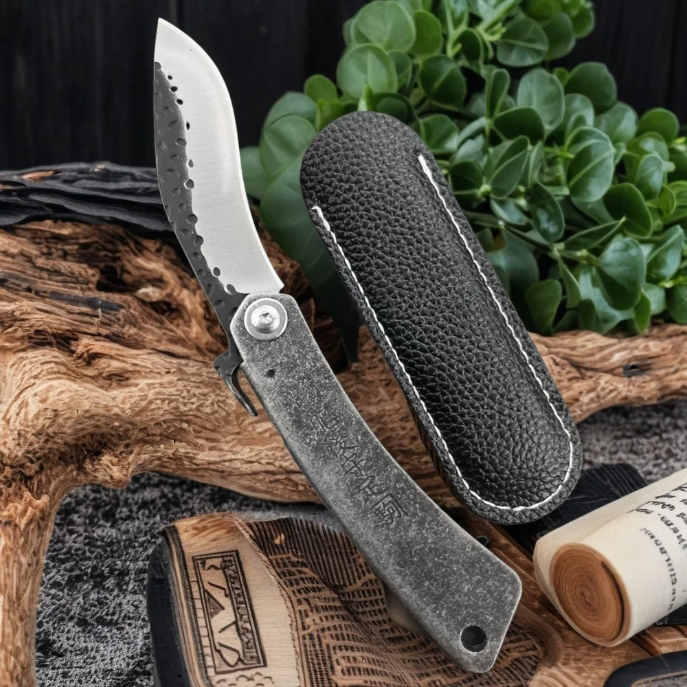 Cuchillo plegable de alta calidad más vendido, hoja 5Cr13Mov, mango de acero 420, herramientas multiusos para acampar al aire libre, senderismo y escalada