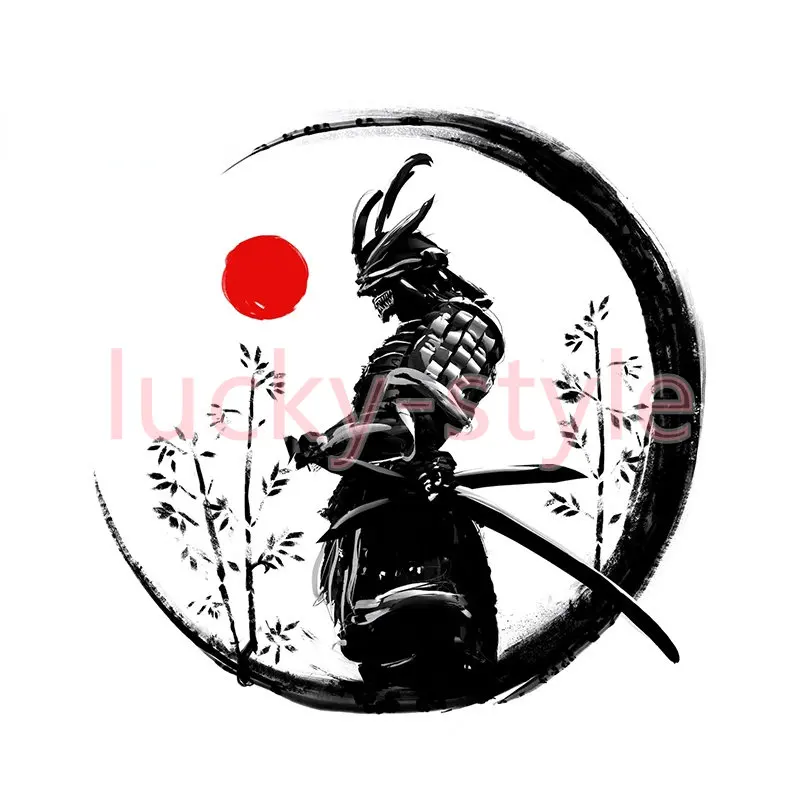 Personalized Japanese Samurai Ninja Car Stickers Refrigerator Motorcycle Bumper Decals Waterproof Window Laptop Decoration