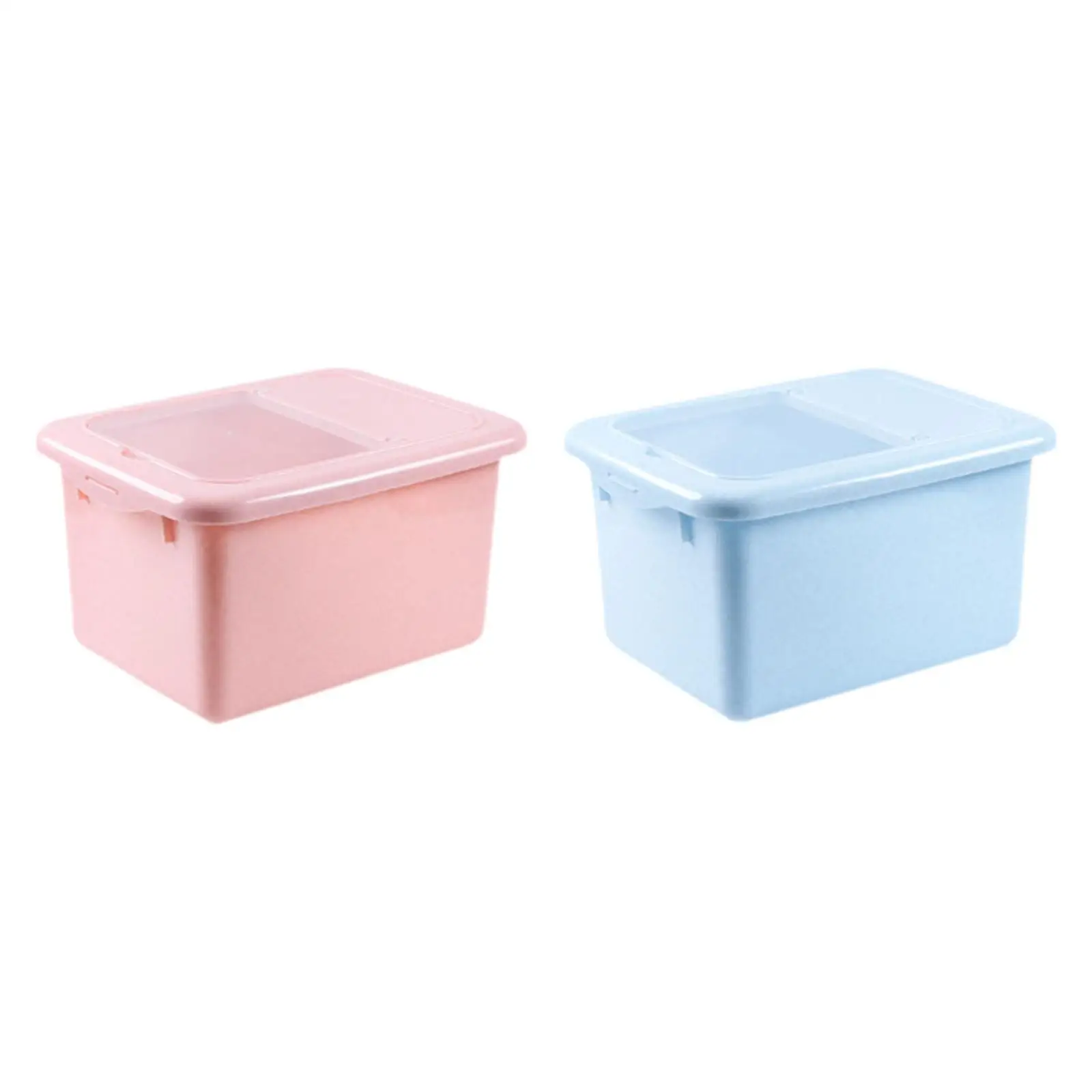 Rice Storage Box Cereal Container 10kg Capacity Leakproof Space-saving Cereal Storage Bin Kitchen Supplies for Flour Home