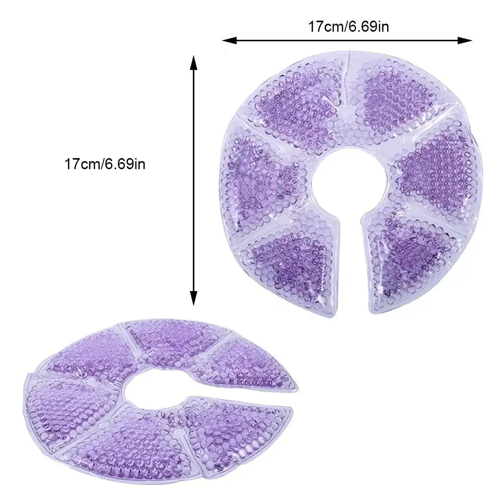 Confezione per terapia del seno adesivi per il torace cuscinetti per impacchi di ghiaccio uso caldo o freddo per alleviare il dolore madre che allatta cuscinetti in Gel per l'allattamento al seno caldo e freddo