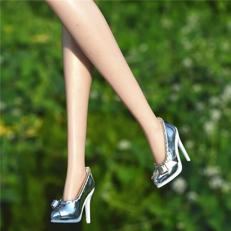 1/6 Doll Shoes Accessories Elegant Office Lady Style Platform Buckle Pump Fashion High Heel For FR Kissmela Babi Supermodel Doll