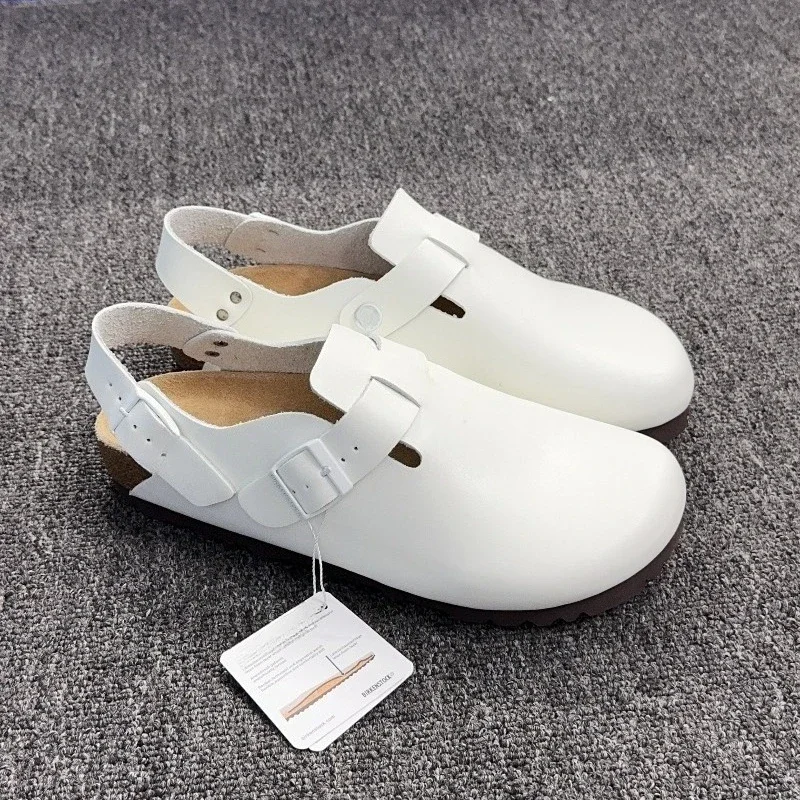 Unisex Suede Cork Mules Slippers Non-Slip Arch Support Outdoor Casual Comfortable Shoes Fashion Men Women Clogs Slip-On Design - view 3