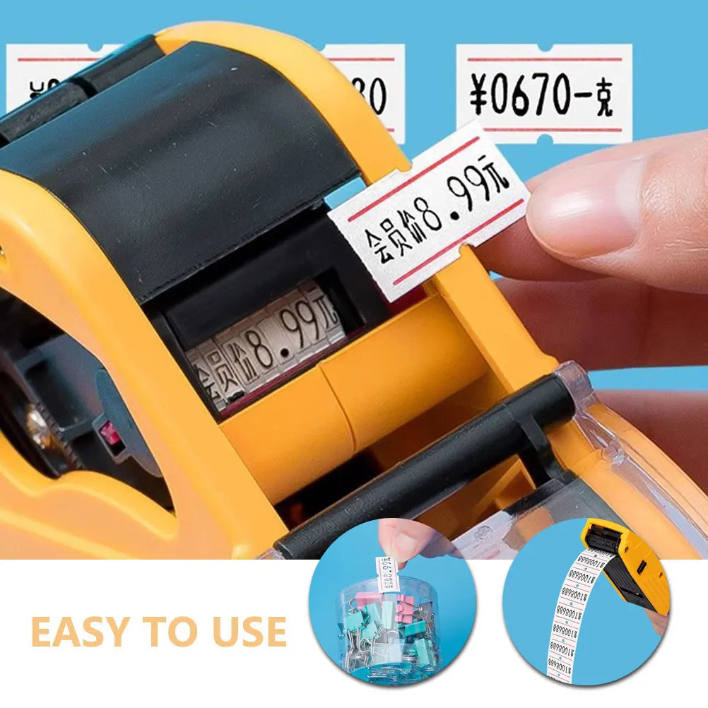 10 Rolls Pricing Labels Small White Self-Adhesive Blank Stickers for Retail Pricing Tool Marking Jewelry Business Use