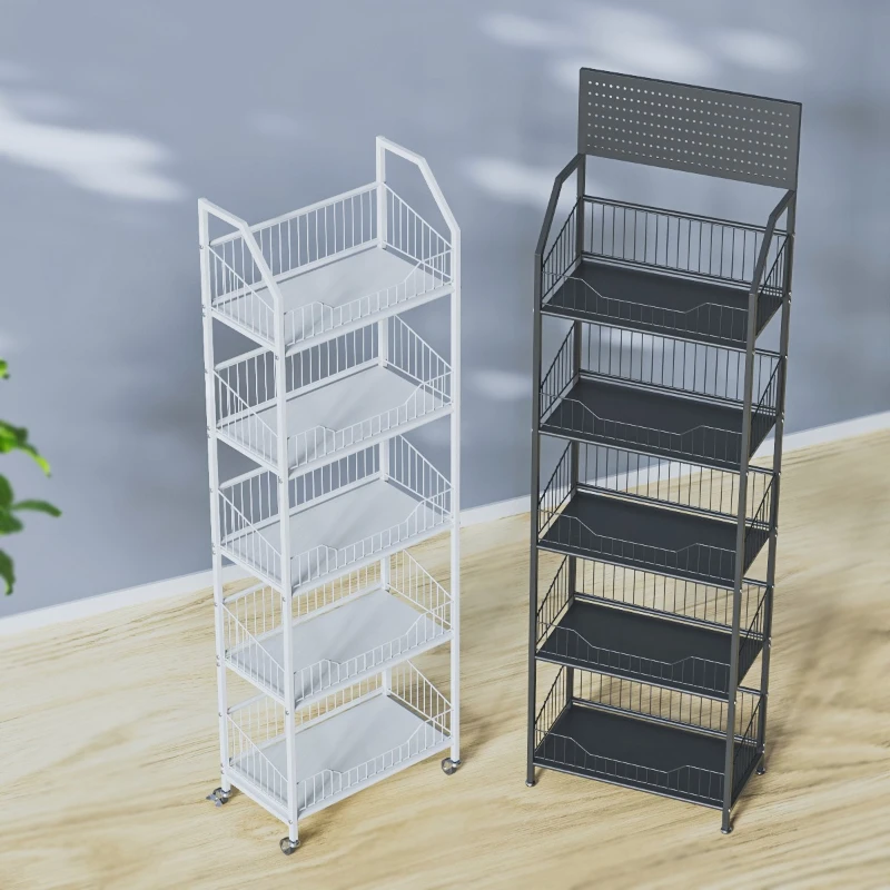 Plank Display Plank Van vloer tot plafond meerlaags snackdrank supermarkt supermarkt huishoudelijk mobiel opbergrek