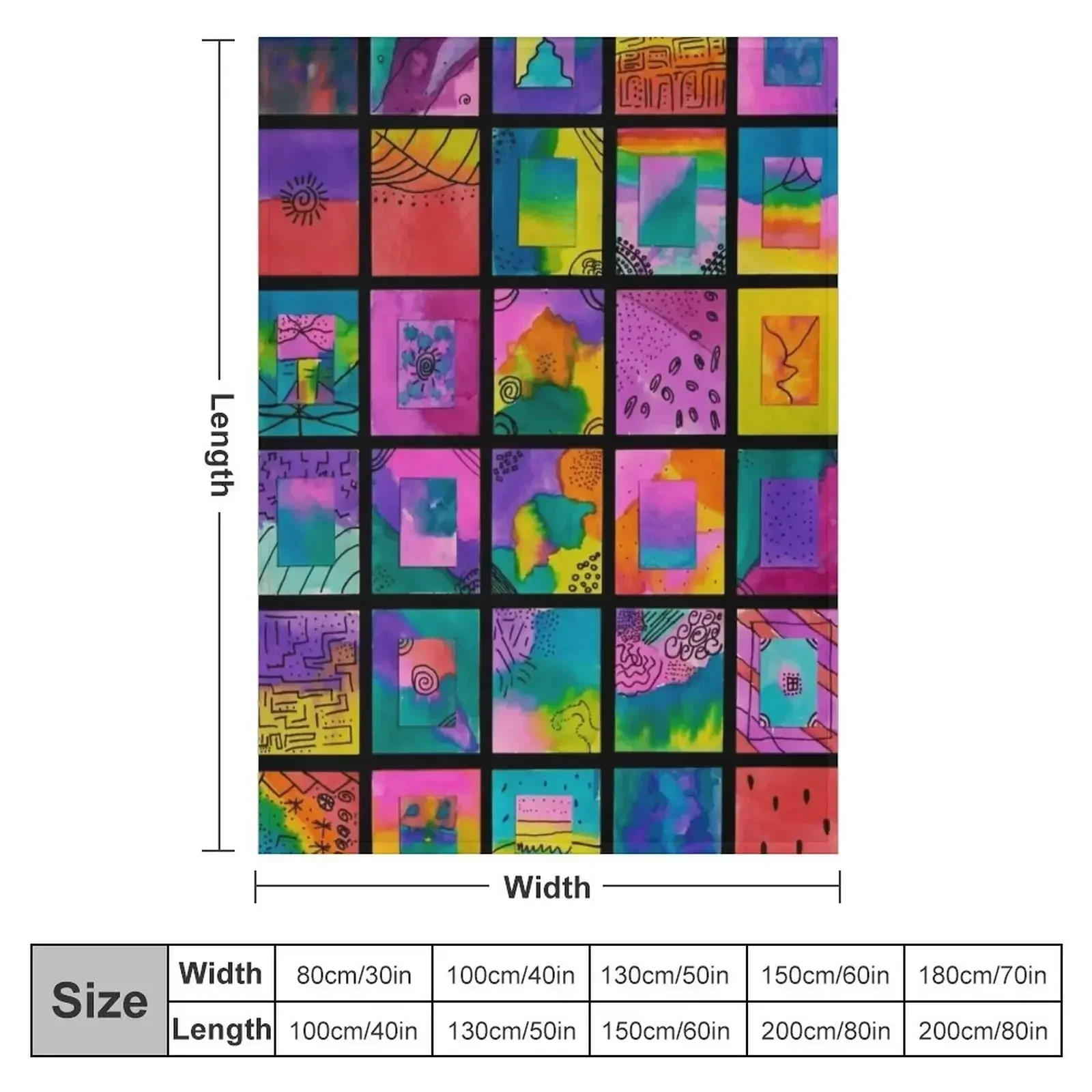 New HHPS Art Show, Class 4C, Ink and Watercolour: Strength Lies In Differences Throw Blanket Custom decorative Blankets