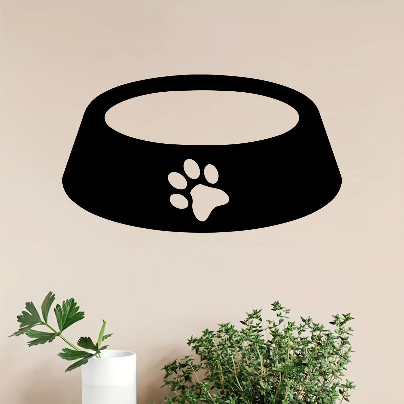 Brand Paw Print Metal Wall Art Rustproof Iron Pet Statue Mural Decor Living Room Garden Fence Pet Lovers