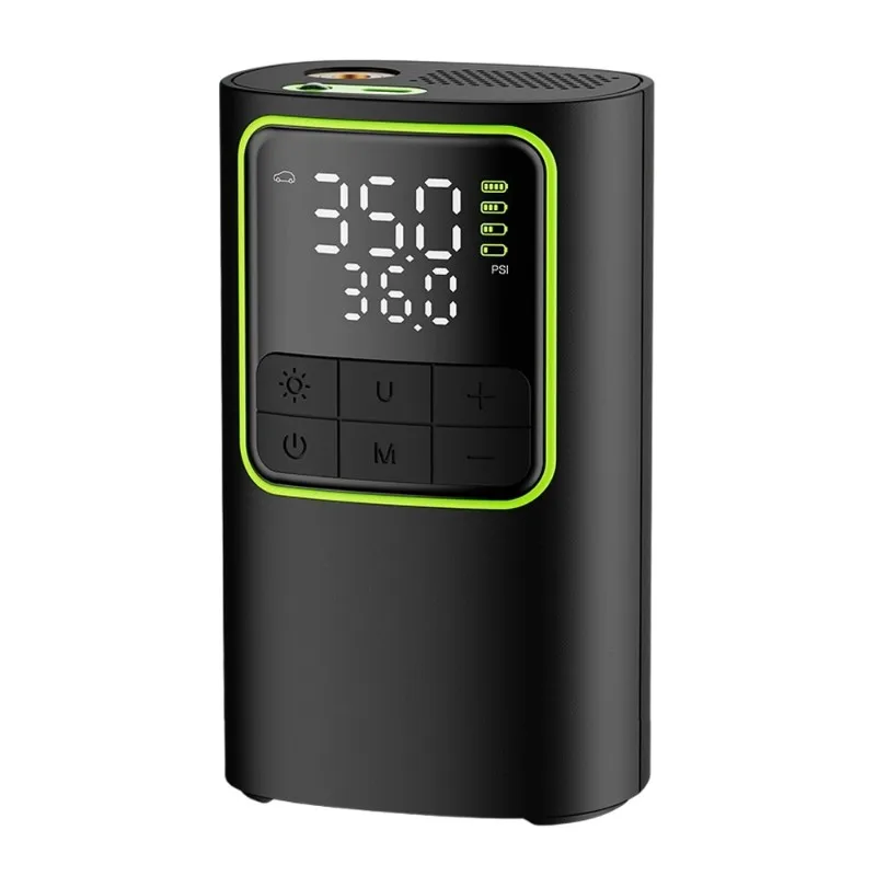 

A74K-Portable Air Compressor Tire Inflator 150 PSI, LED Light& Digital Pressure Gauge Included For Bikes, Motorcycles Pump