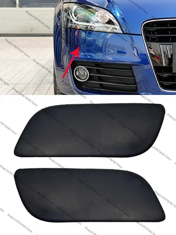 아우디 TT MK2 2011-2014 TTS 프론트 범퍼 헤드라이트 와셔 커버 캡, 페인트 없음