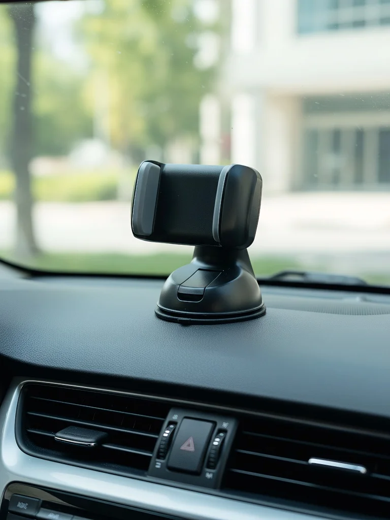 Dashboard Phone Holder, Universal Silicone Anti-Slip Car Mount Bracket for All Smartphones, Easy Installation