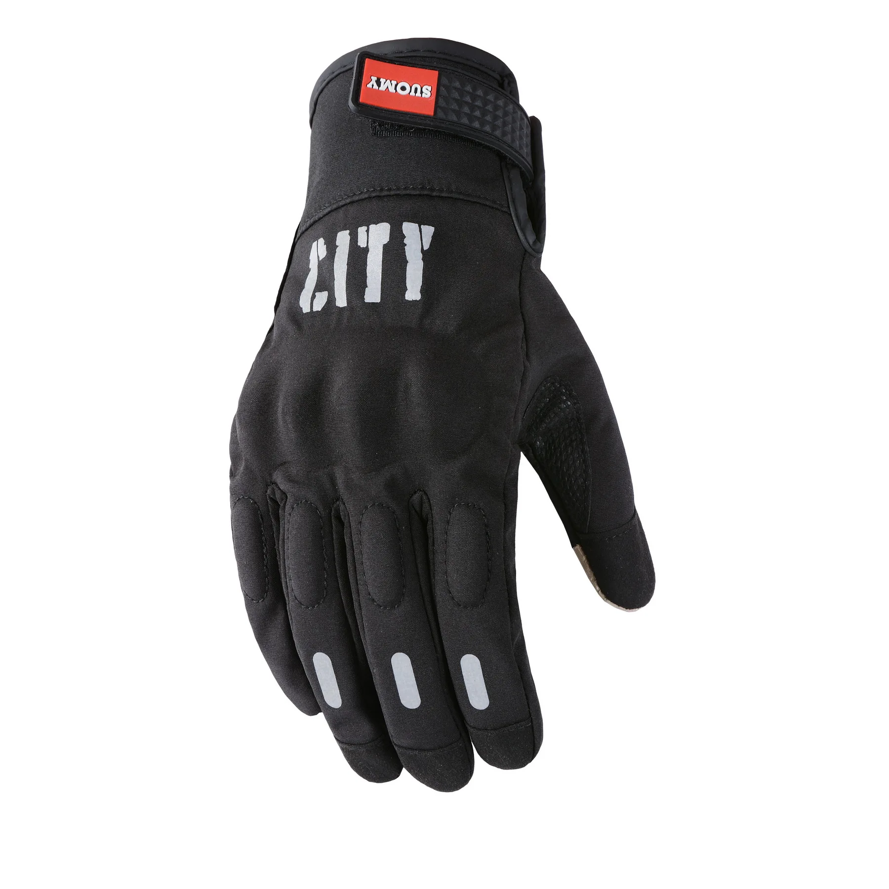 

For Winter Motorcycle Gloves, Fleece Lined Windproof Reflective Riding Gear with Thermal Protection for Cold Weather Men & Women