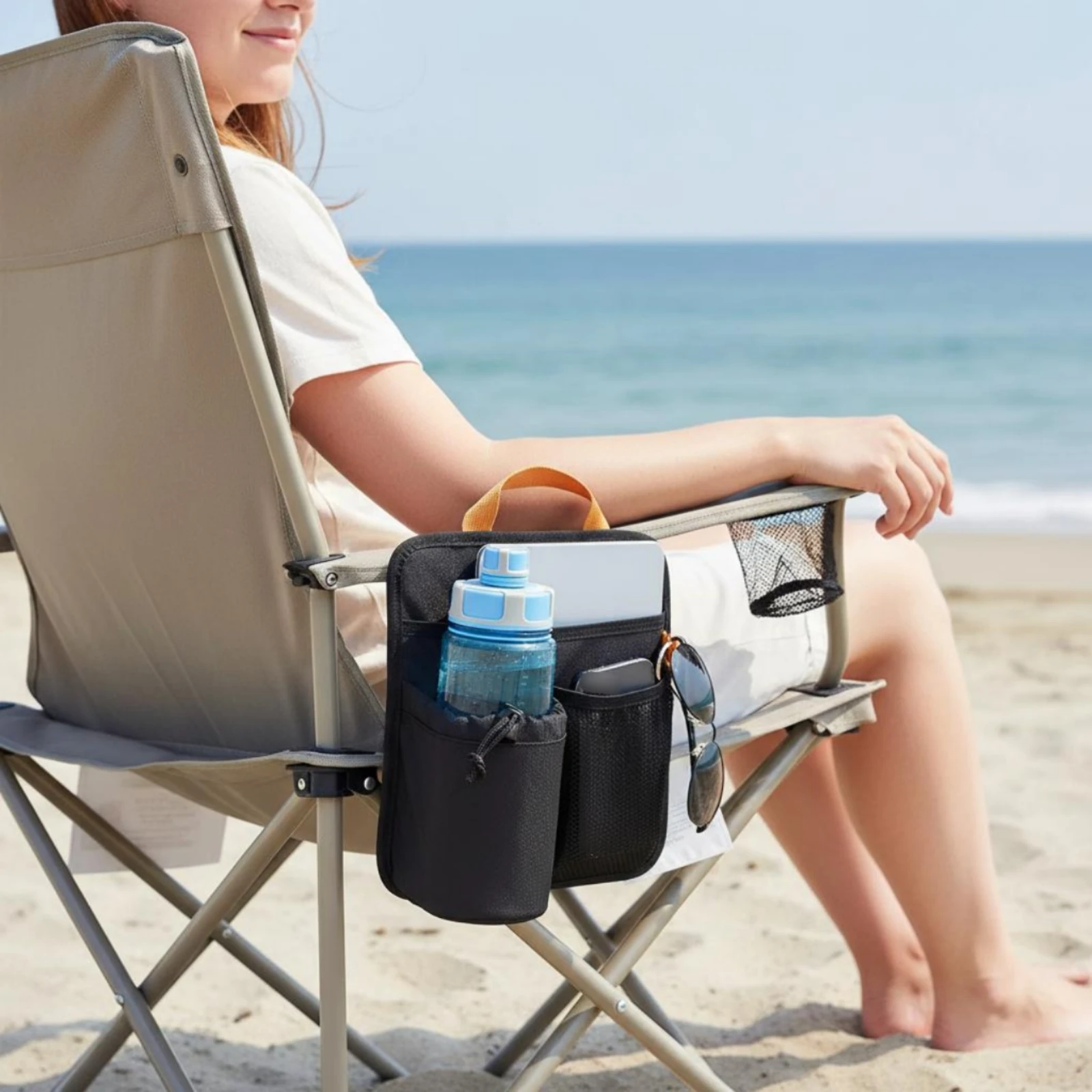 Armrest Storage Pouch Multiple Pockets Chair Holder Armrest Organizer Pouch Easy to Install Armchair Hanging Pocket for 