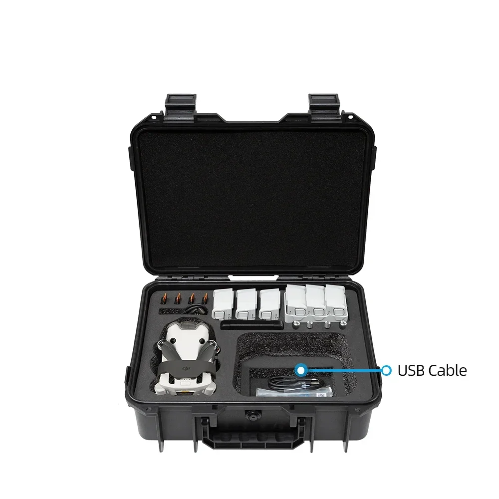 Für DJI Mini 3/4Pro Koffer Mini 4 Pro Explosionsgeschützter Koffer Mini 4 Pro Tasche Tragbare Wasserdichte Box Hartschalenkoffer mit Großer Kapazität – Detail 4