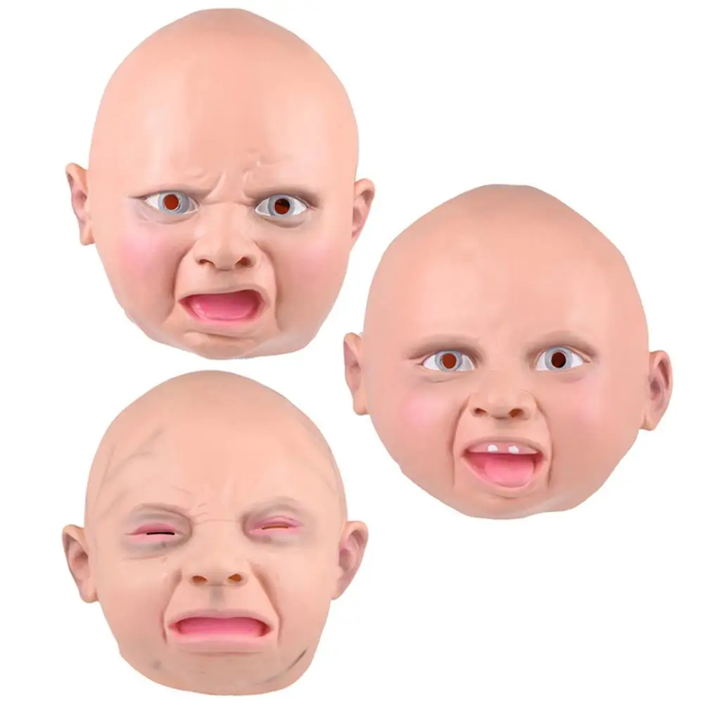 

Mask Costume Kids Costumes for Halloween Female Funny Artificial Face Cosplay Child
