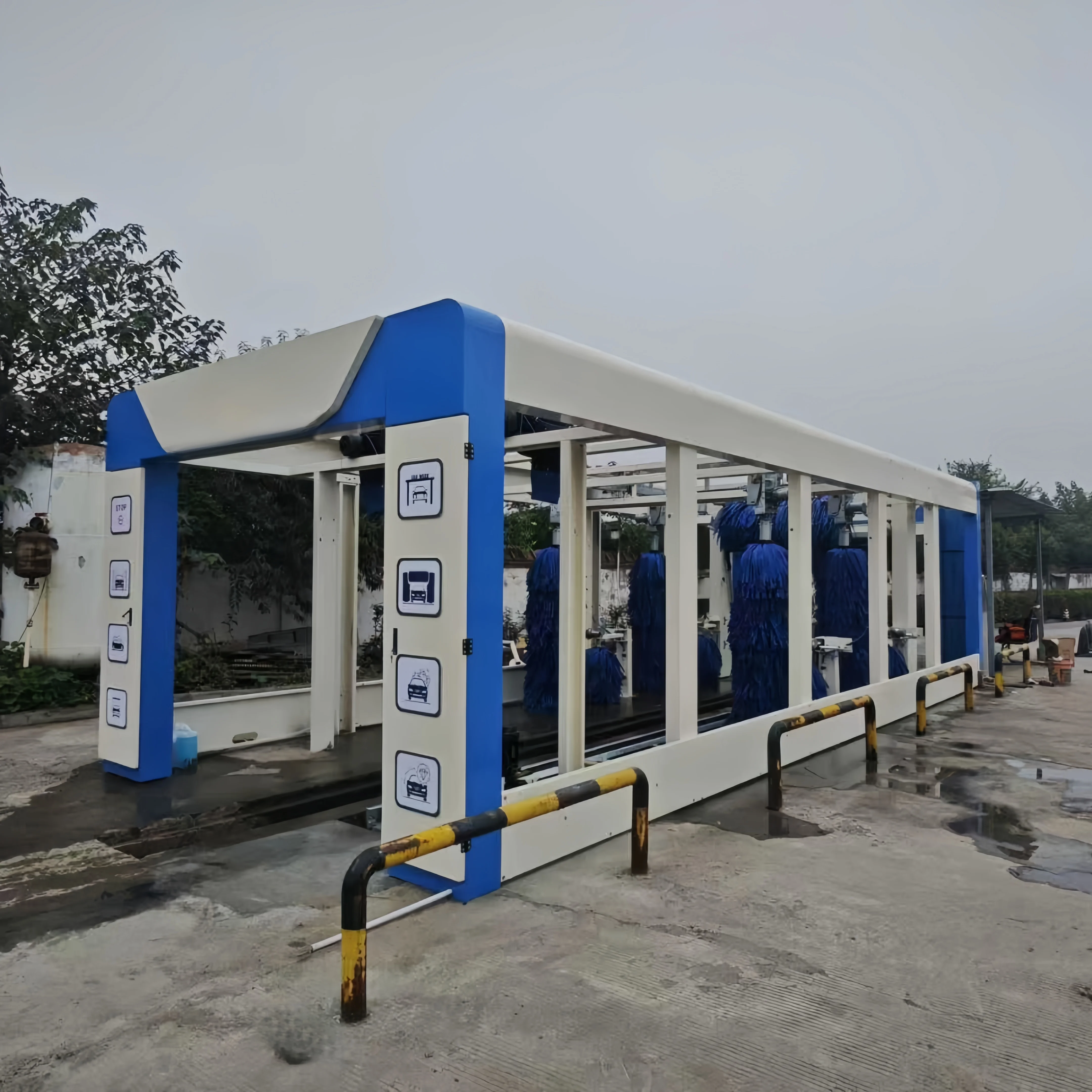 عملية متعددة الوظائف نفق التنظيف الاستثنائي غسالة السيارات الأوتوماتيكية بالكامل #4