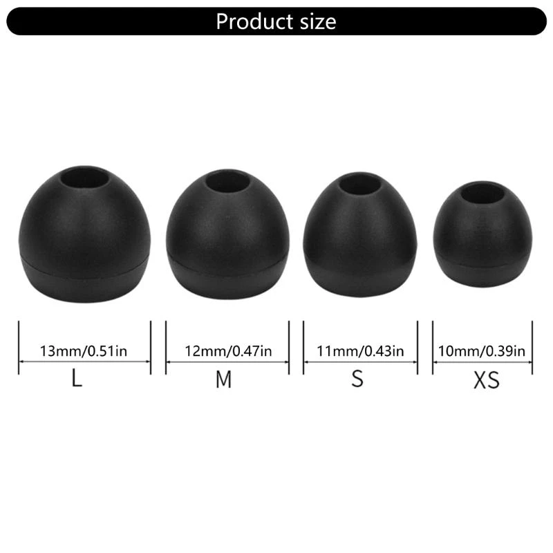 4Pairs Silicone Earbuds Eartips Replacements For CKM5 In Ear Earphones 4pairs