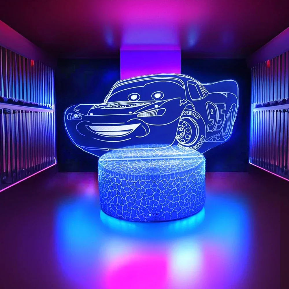 3D Lampe DisneyCute Cars LED Nachtlicht Kind Nachttisch Lampen Nachtlicht Kinder Lichter Schlafzimmer Dekor Kinder Geburtstag Geschenke